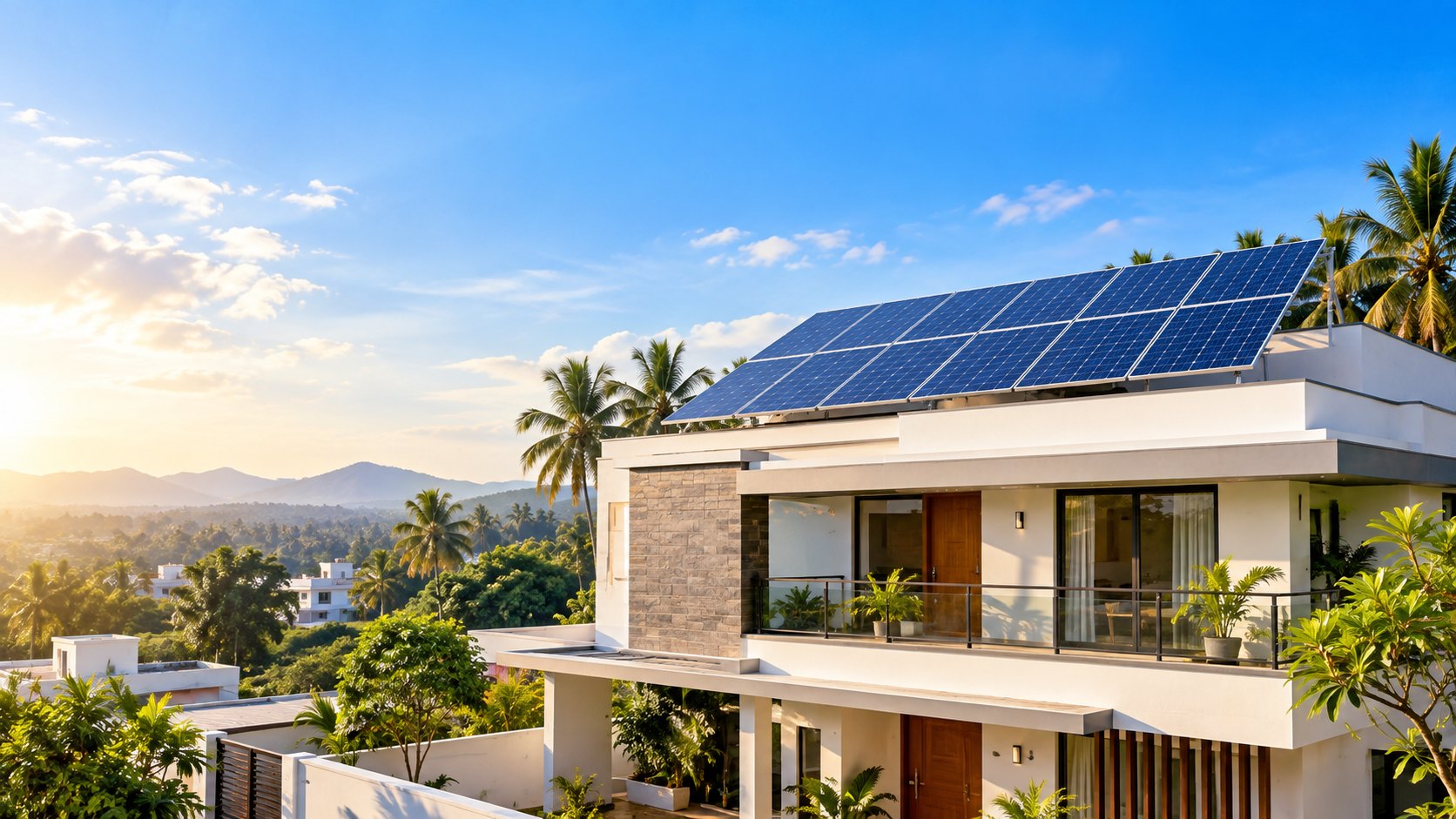 Rooftop solar installation by VC Electronics